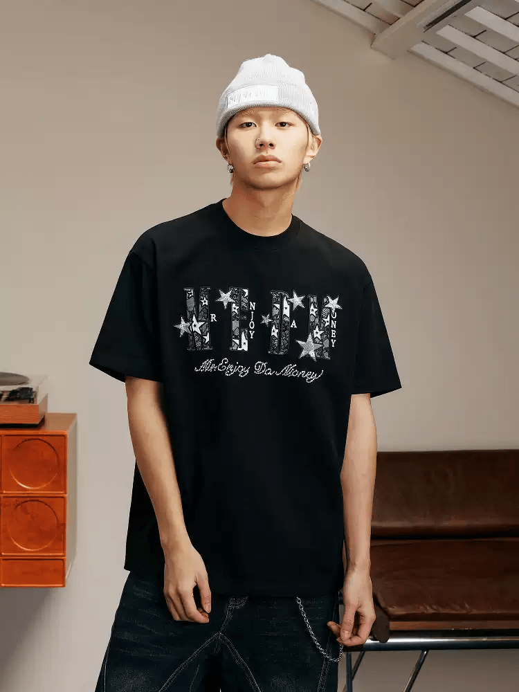 Star Lace Patch Tee - COPPING THREADS - MEDM
