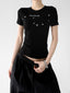 Star & Letter Print Fitted Tee - CT6678 - COPPING THREADS - CT ORIGINALS