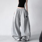 Star Patch Embroidery Oversized Joggers - COPPING THREADS - CT Select