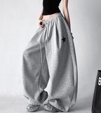 Star Patch Embroidery Oversized Joggers - COPPING THREADS - CT Select