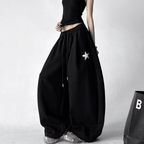 Star Patch Embroidery Oversized Joggers - COPPING THREADS - CT Select