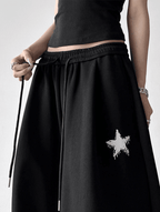 Star Patch Embroidery Oversized Joggers - COPPING THREADS - CT Select
