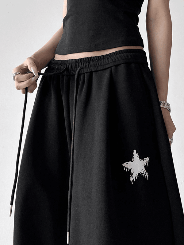 Star Patch Embroidery Oversized Joggers - COPPING THREADS - CT Select