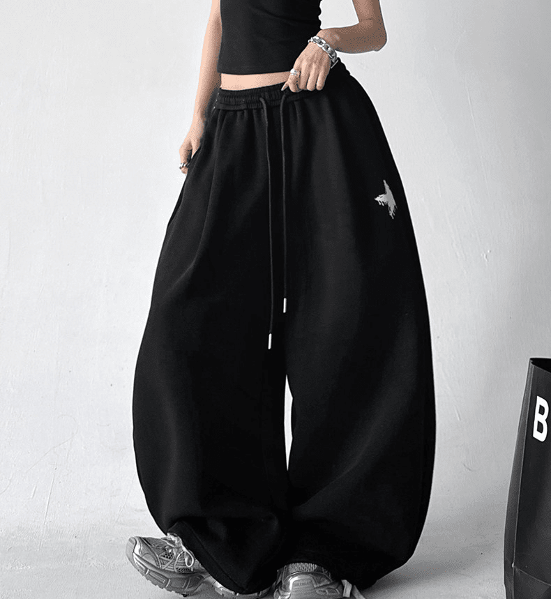 Star Patch Embroidery Oversized Joggers - COPPING THREADS - CT Select