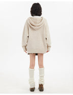 Star Pattern Knit Hoodie - COPPING THREADS - CT Select