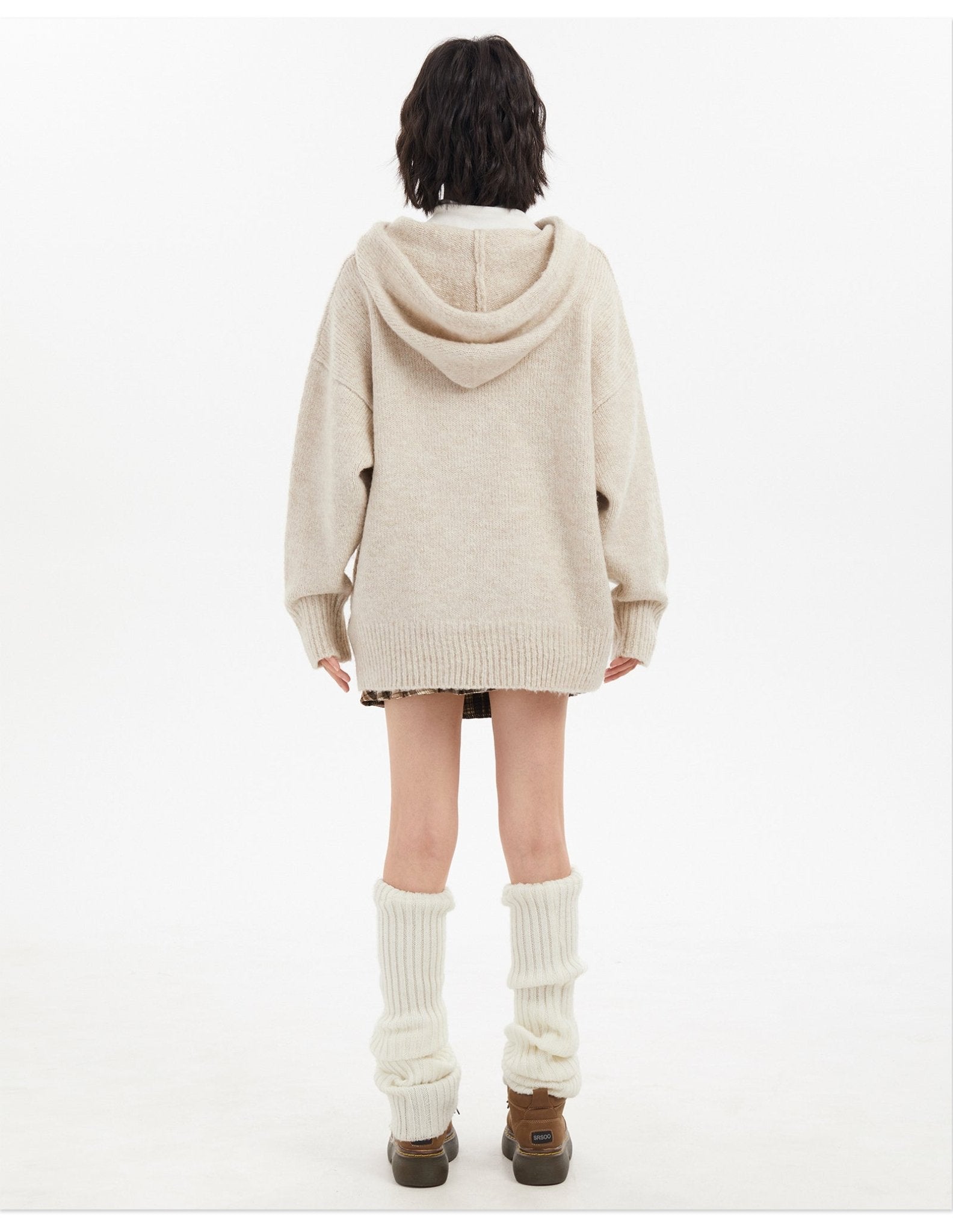 Star Pattern Knit Hoodie - COPPING THREADS - CT Select