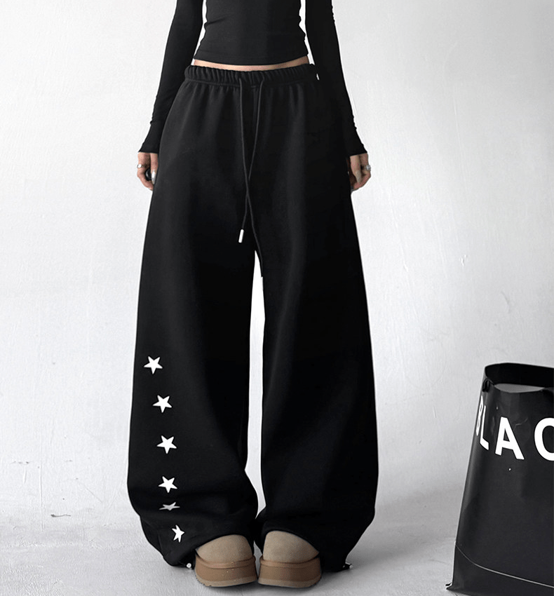 Star Print Fleece - Lined Sweatpants - COPPING THREADS - CT Select 메인 이미지