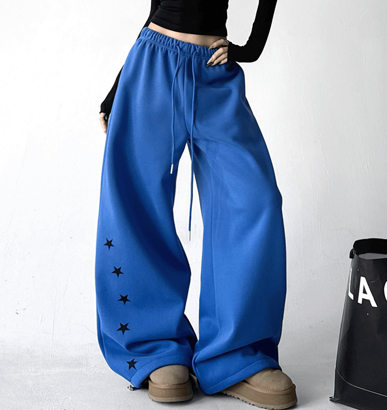 Star Print Fleece - Lined Sweatpants - COPPING THREADS - CT Select