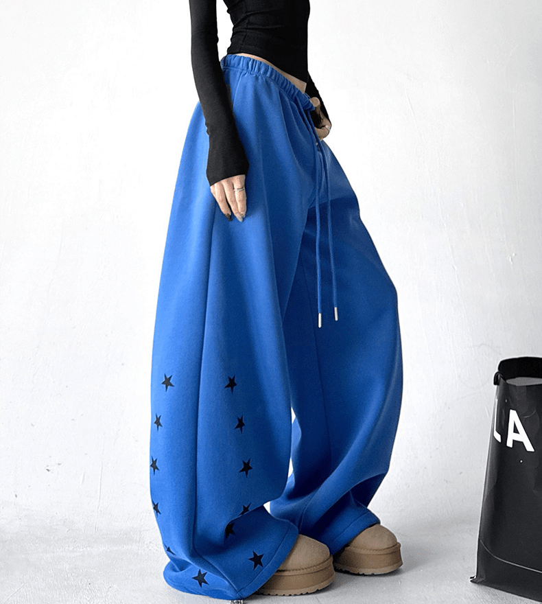 Star Print Fleece - Lined Sweatpants - COPPING THREADS - CT Select