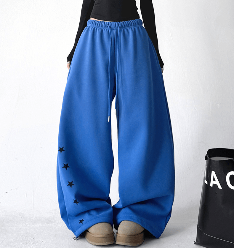 Star Print Fleece - Lined Sweatpants - COPPING THREADS - CT Select