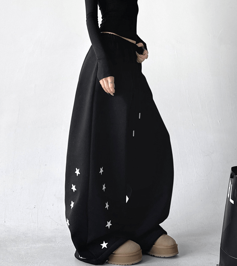 Star Print Fleece - Lined Sweatpants - COPPING THREADS - CT Select