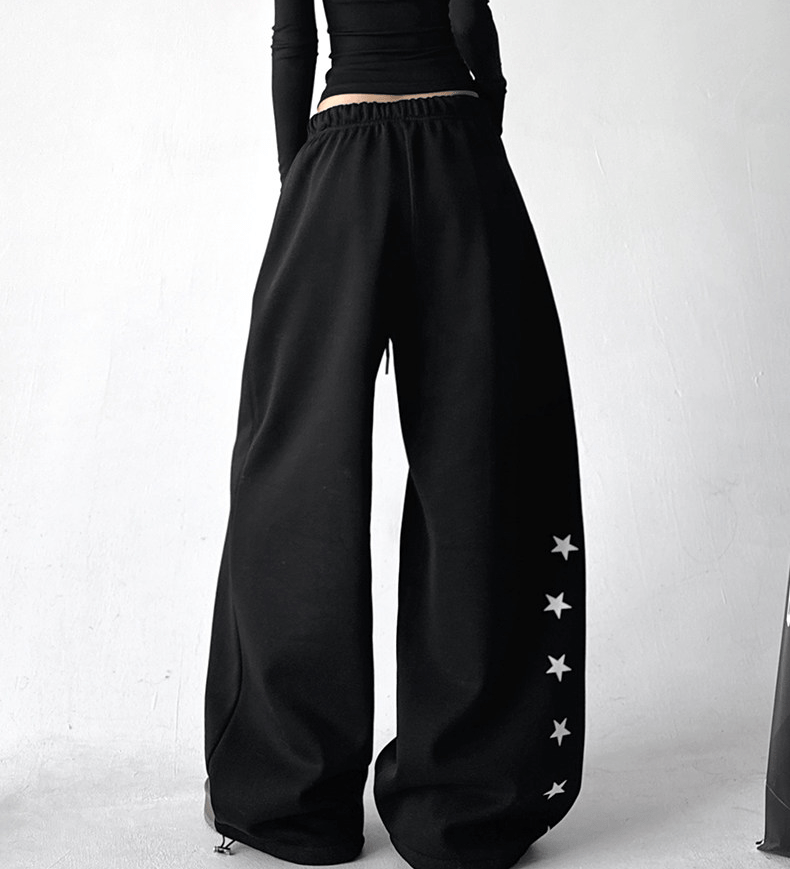 Star Print Fleece - Lined Sweatpants - COPPING THREADS - CT Select