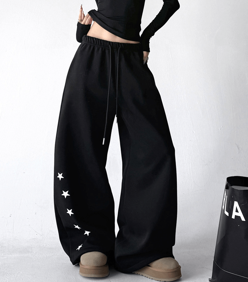 Star Print Fleece - Lined Sweatpants - COPPING THREADS - CT Select