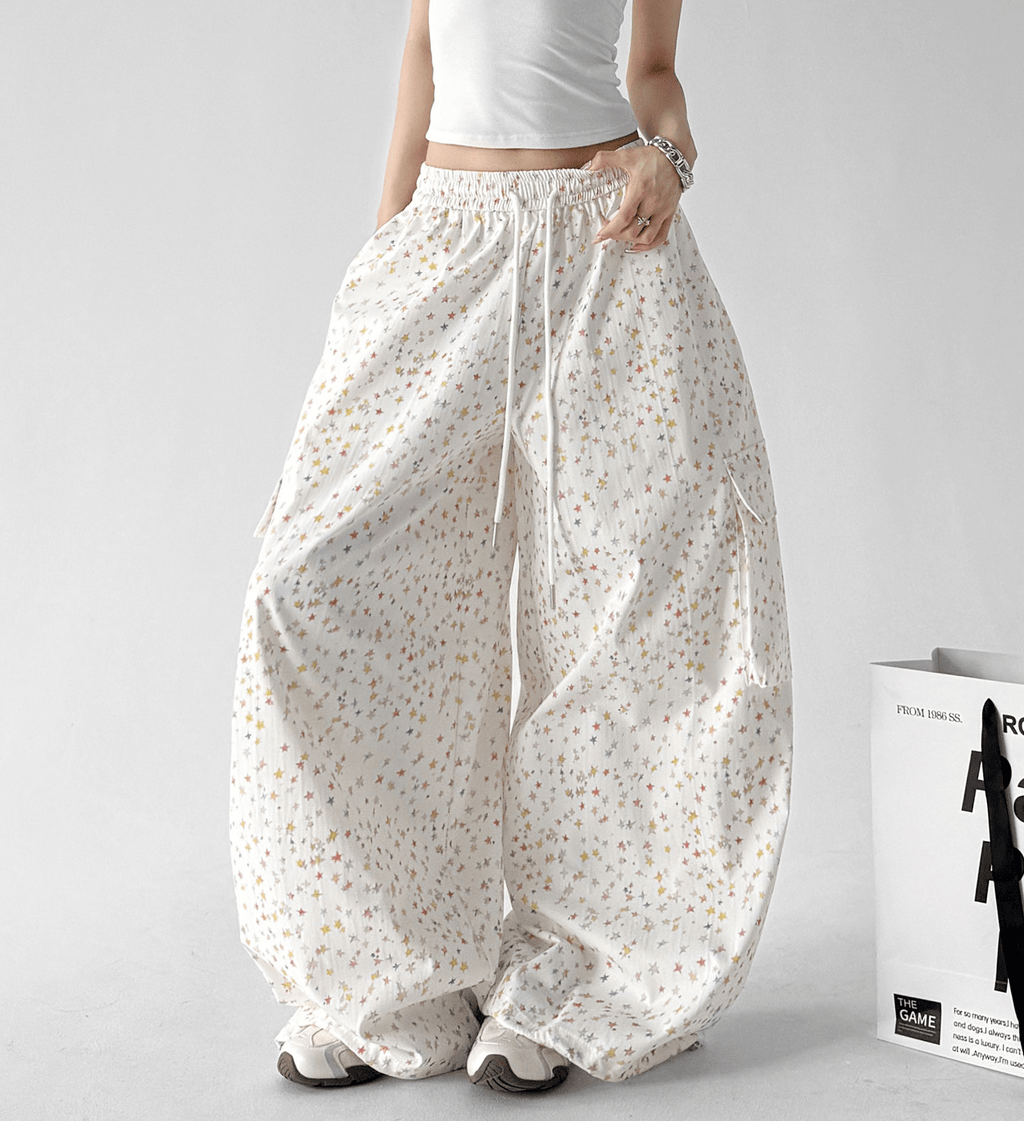 Star Print Wide - Leg Pants - CT66112 - COPPING THREADS - CT Select