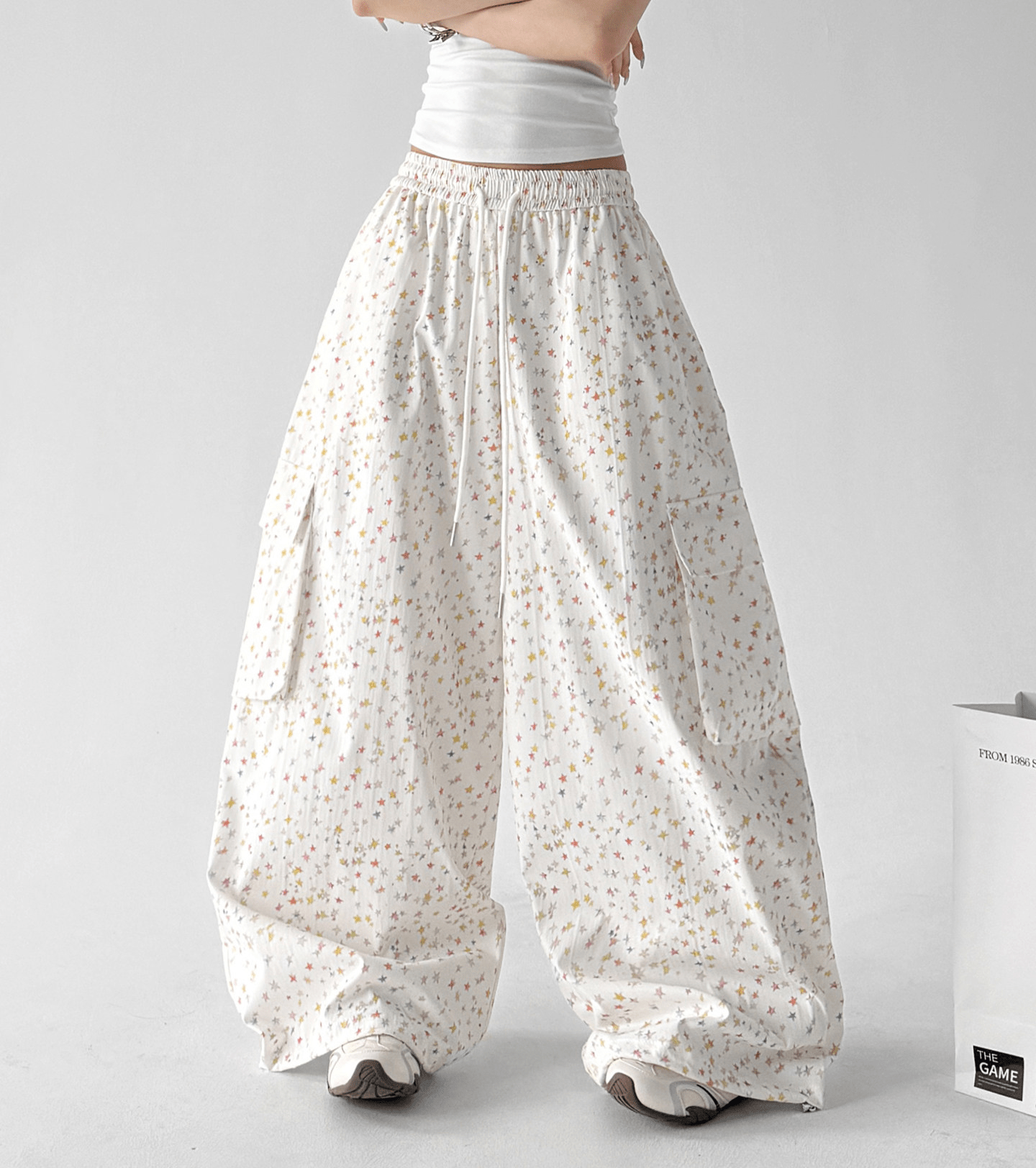 Star Print Wide - Leg Pants - CT66112 - COPPING THREADS - CT Select