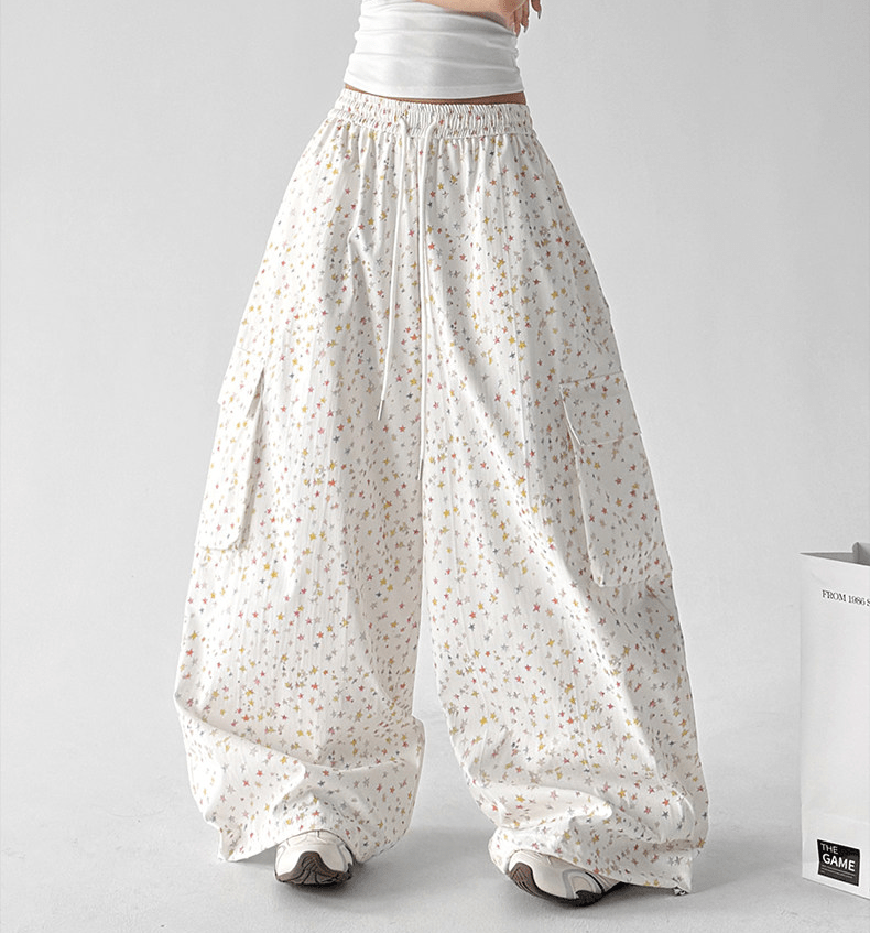 Star Print Wide - Leg Pants - CT66112 - COPPING THREADS - CT Select
