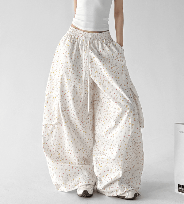Star Print Wide - Leg Pants - CT66112 - COPPING THREADS - CT Select