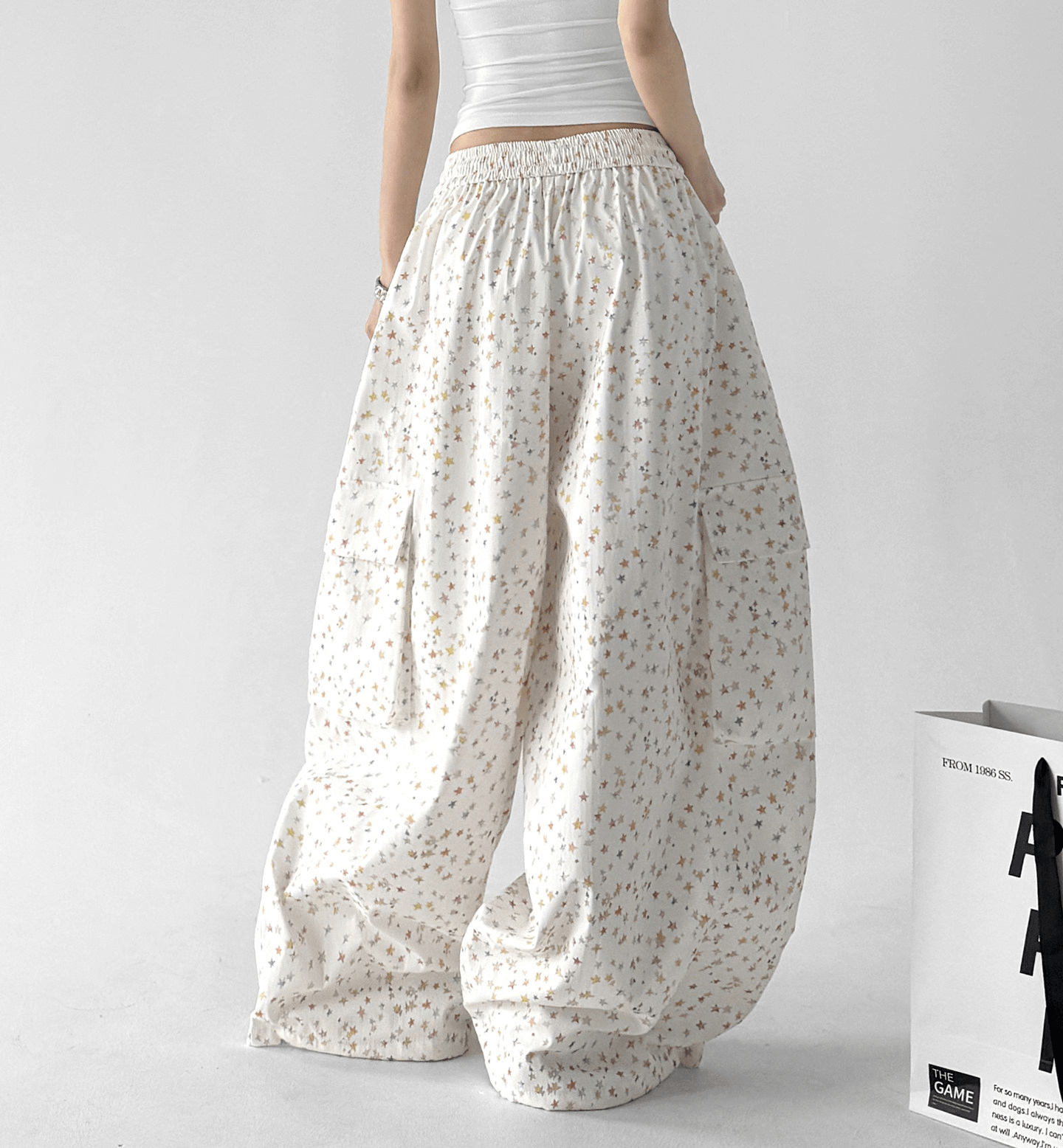 Star Print Wide - Leg Pants - CT66112 - COPPING THREADS - CT Select