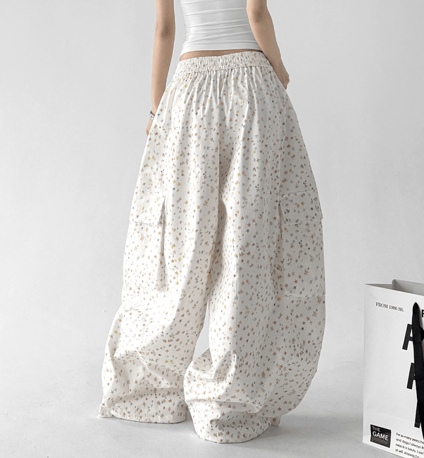 Star Print Wide - Leg Pants - CT66112 - COPPING THREADS - CT Select