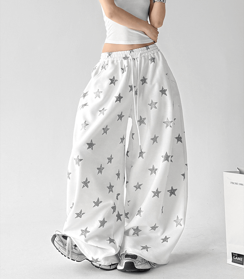 Star Print Wide - Leg Pants - CT6695 - COPPING THREADS - CT Select