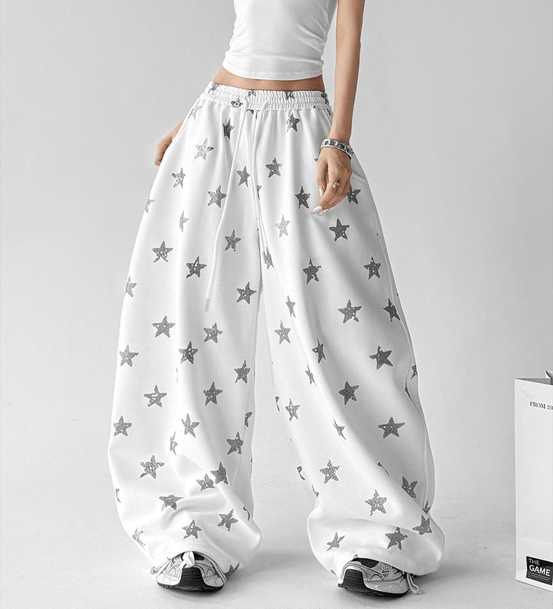Star Print Wide - Leg Pants - CT6695 - COPPING THREADS - CT Select