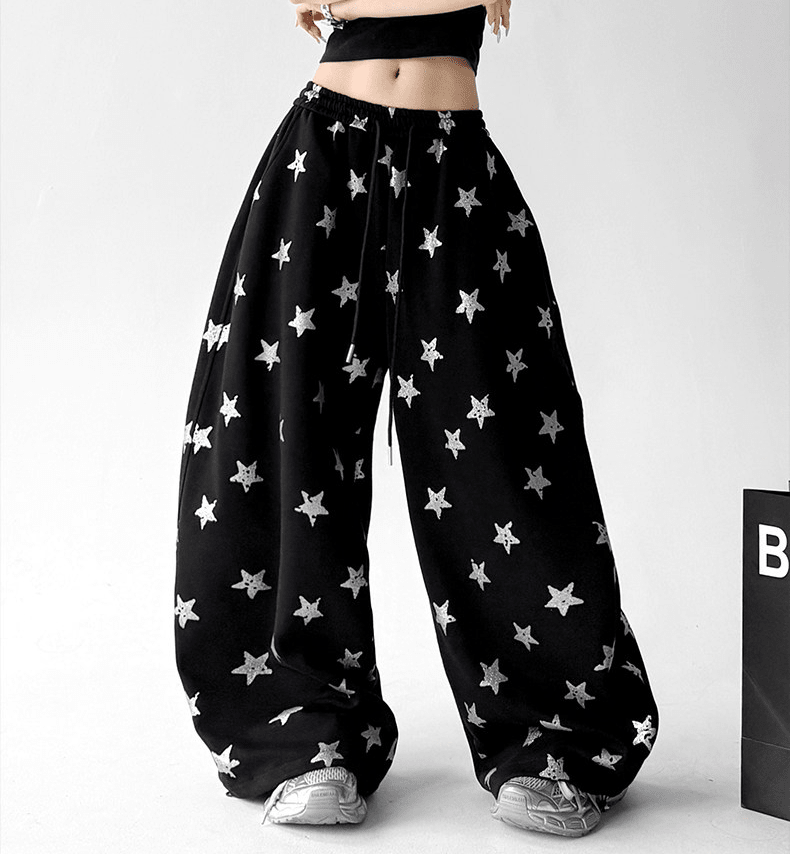Star Print Wide - Leg Pants - CT6695 - COPPING THREADS - CT Select