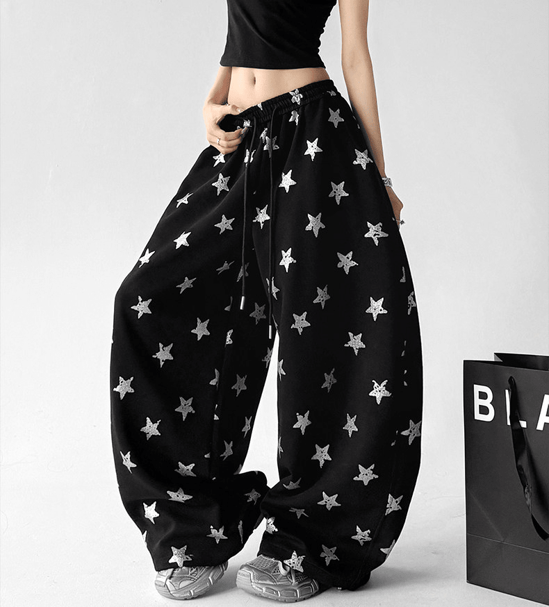 Star Print Wide - Leg Pants - CT6695 - COPPING THREADS - CT Select