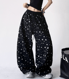 Star Print Wide - Leg Sweatpants - COPPING THREADS - CT Select