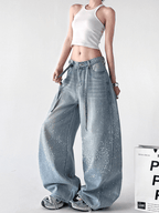 Star Rhinestone Wide - Leg Denim – CT65088 - COPPING THREADS - CT Select