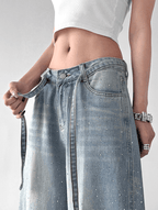 Star Rhinestone Wide - Leg Denim – CT65088 - COPPING THREADS - CT Select
