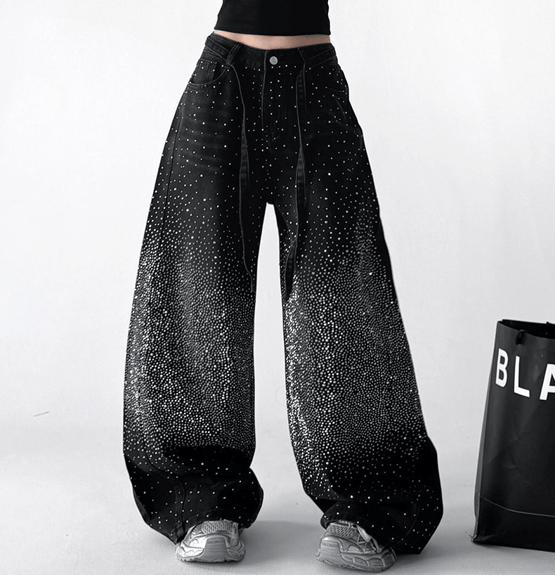 Star Rhinestone Wide - Leg Denim – CT65088 - COPPING THREADS - CT Select
