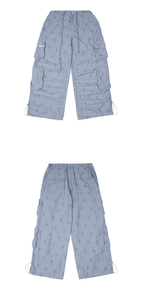 Star Stripe Multi - Pocket Drawstring Cargo Pants - COPPING THREADS - Jikoo