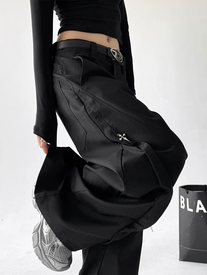 Star-Studded Curved-Leg Pants - COPPING THREADS - CT ORIGINALS