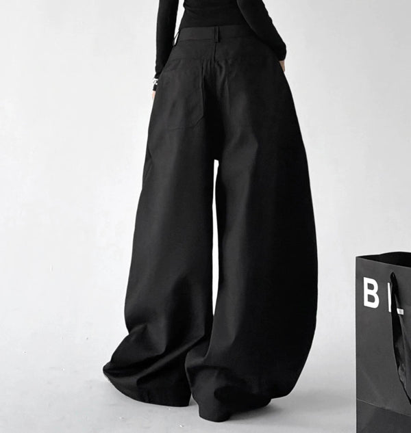 Star-Trim Waist Wide-Leg Pants - COPPING THREADS - CT ORIGINALS