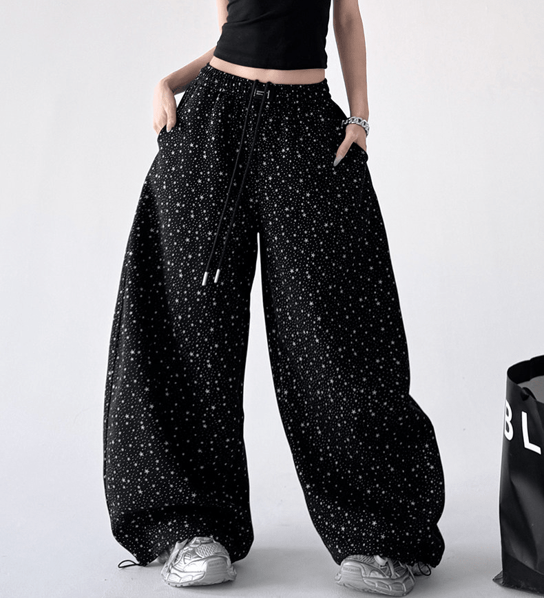 Starry Print Wide - Leg Sweatpants – CT6655 - COPPING THREADS - CT Select