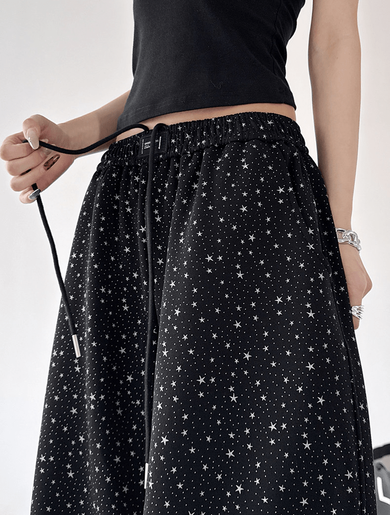 Starry Print Wide - Leg Sweatpants – CT6655 - COPPING THREADS - CT Select