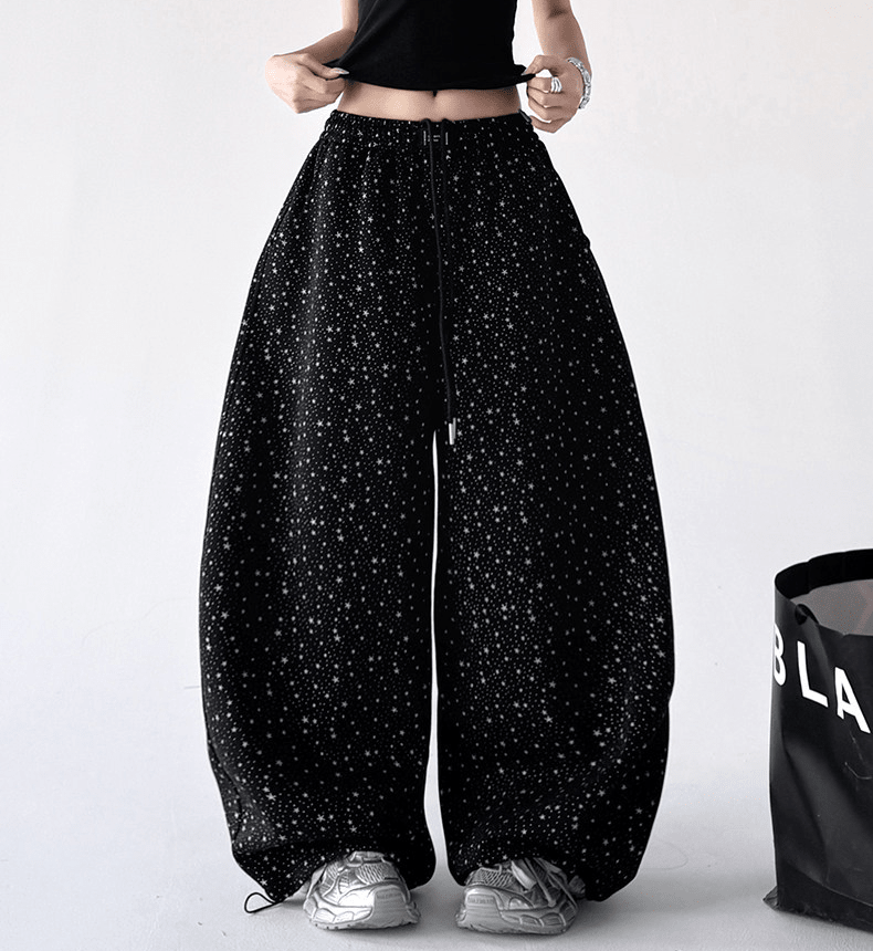 Starry Print Wide - Leg Sweatpants – CT6655 - COPPING THREADS - CT Select