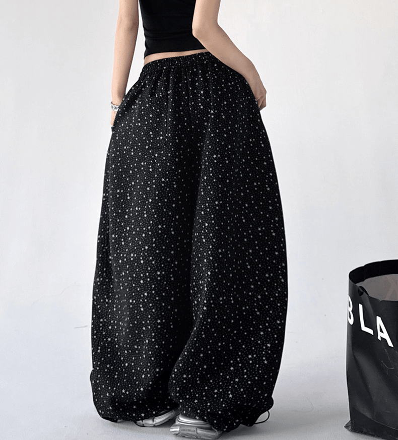 Starry Print Wide - Leg Sweatpants – CT6655 - COPPING THREADS - CT Select