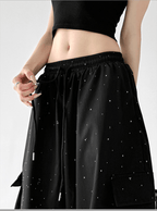 Starry Rhinestone Wide - Leg Cargo Pants - CT6207 - COPPING THREADS - CT Select