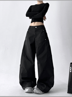 Straight Wide - leg Utility Pants - COPPING THREADS - CT Select
