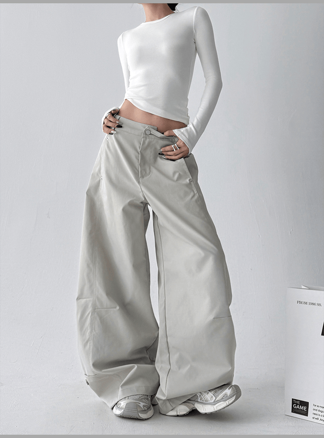 Straight Wide - leg Utility Pants - COPPING THREADS - CT Select Hover Image