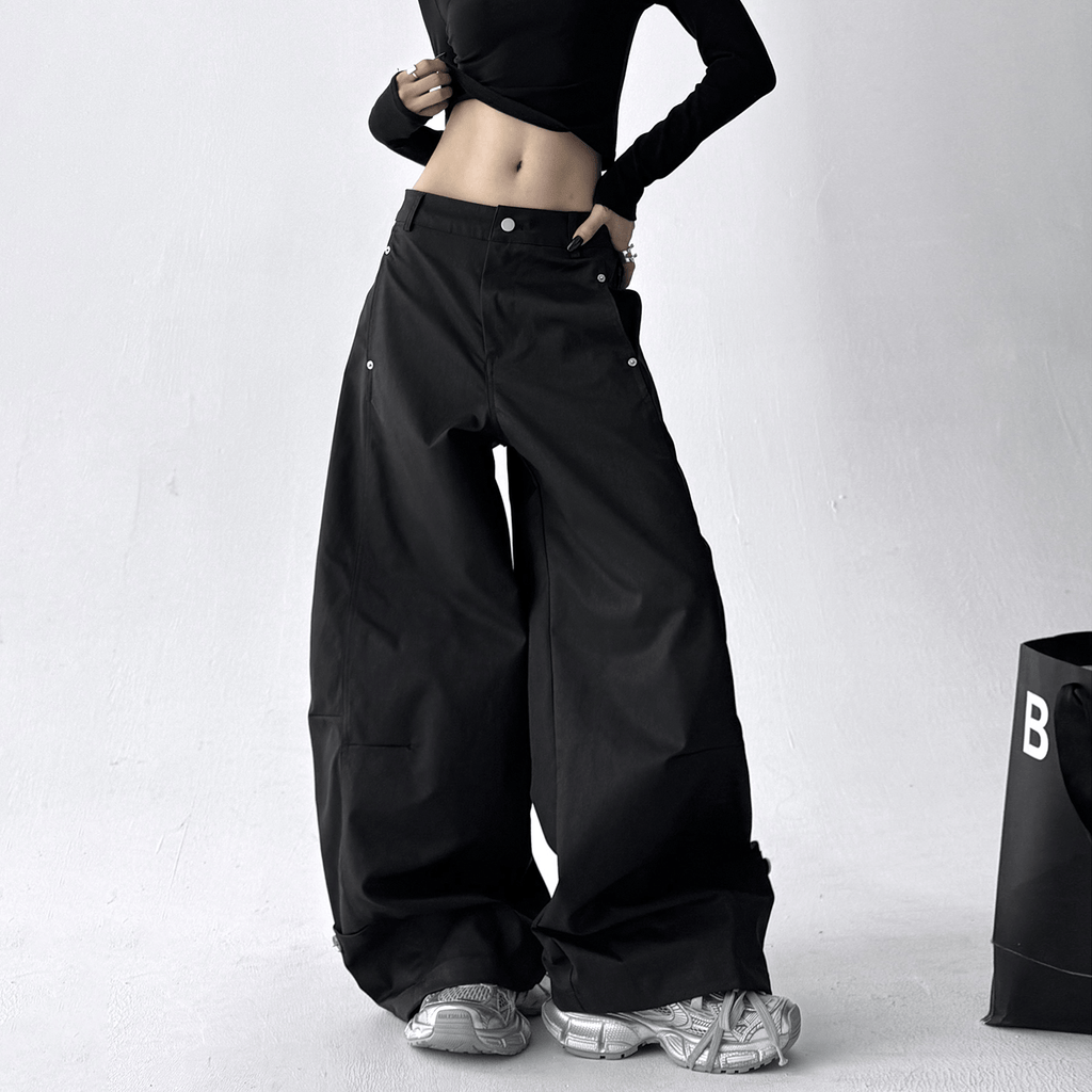 Straight Wide - leg Utility Pants - COPPING THREADS - CT Select