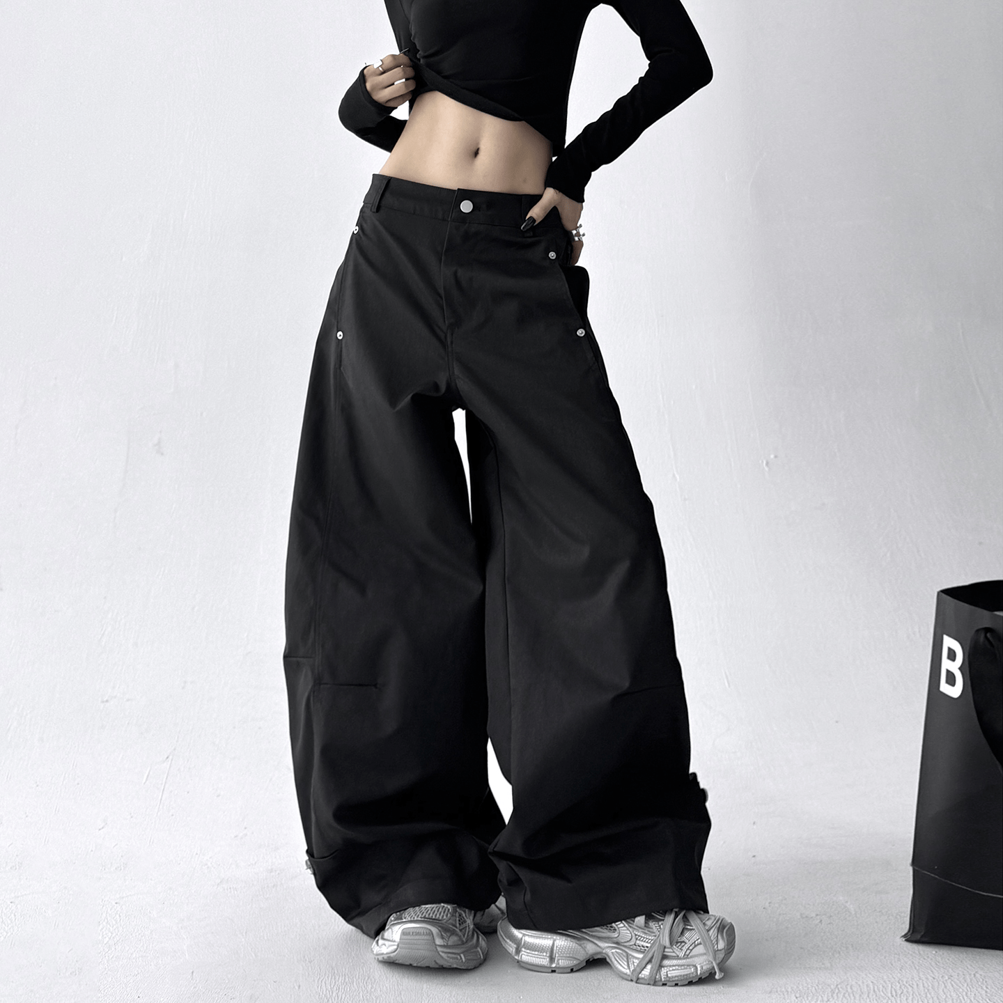 Straight Wide - leg Utility Pants - COPPING THREADS - CT Select