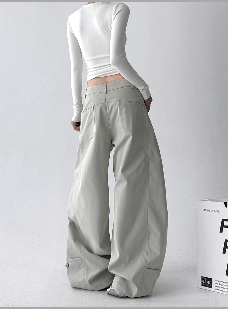Straight Wide - leg Utility Pants - COPPING THREADS - CT Select
