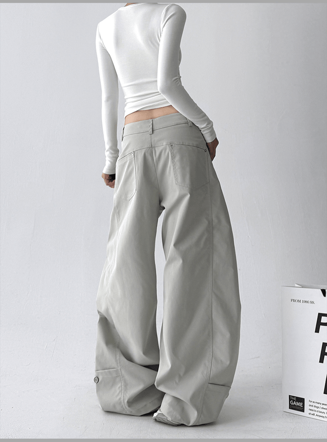 Straight Wide-leg Utility Pants Main Image
