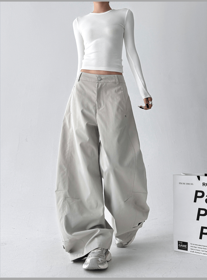 Straight Wide - leg Utility Pants - COPPING THREADS - CT Select