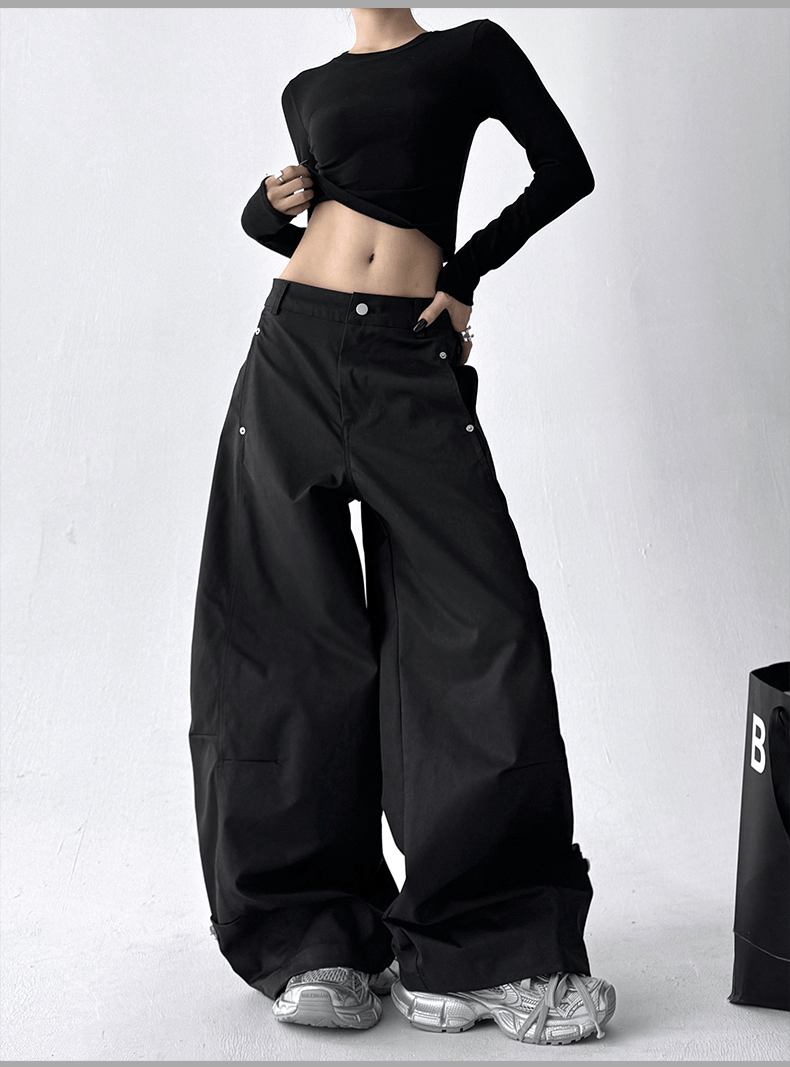 Straight Wide - leg Utility Pants - COPPING THREADS - CT Select