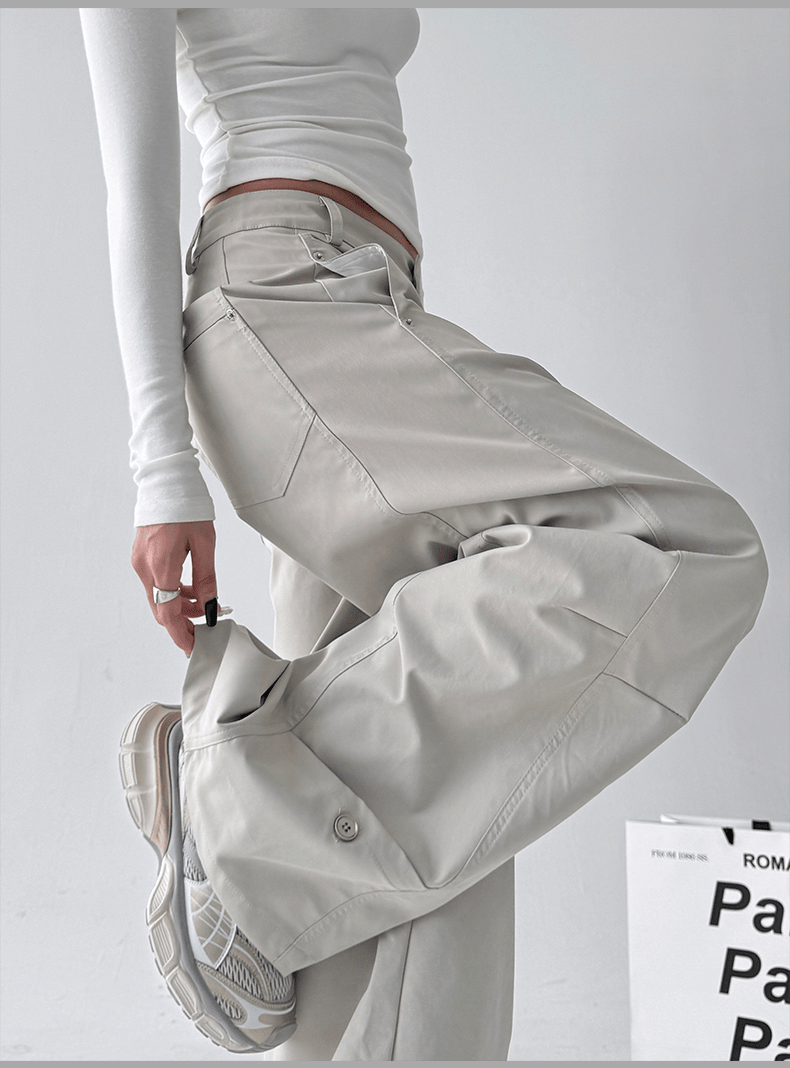 Straight Wide - leg Utility Pants - COPPING THREADS - CT Select