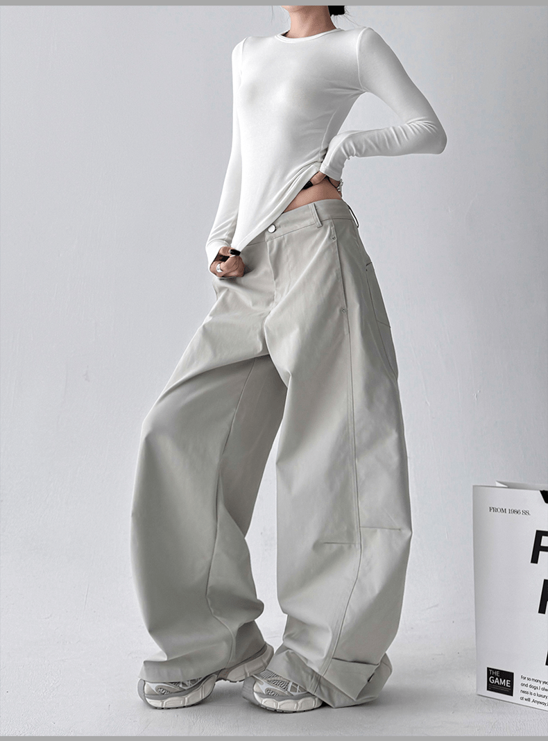 Straight Wide - leg Utility Pants - COPPING THREADS - CT Select