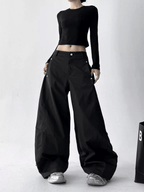 Straight Wide - leg Utility Pants - COPPING THREADS - CT Select